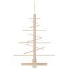 vidaXL Wooden Christmas Tree with Stand Brown 29.53 in Bamboo