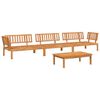 vidaXL Pallet Sofa Set Natural acacia Solid acacia wood Large Modular
