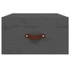 vidaXL Wall-mounted Bedside Cabinet Grey Solid pine wood