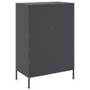vidaXL Highboard Anthracite Cold-rolled steel Medium Adjustable Feet