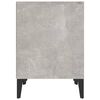 vidaXL Bedside Cabinet Set of 2 Concrete grey Engineered wood, metal