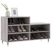 vidaXL Shoe Cabinet Grey Sonoma Engineered wood, Metal Standard