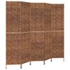 vidaXL Room Divider 5-Panel Brown 80.7x70.9" Water Hyacinth