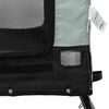 vidaXL Pet Bike Trailer Gray and Black Oxford Fabric, Iron, PVC