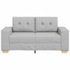 vidaXL Sofa Cloud Grey 62.99 x 30.31 x 32.28 in Fabric