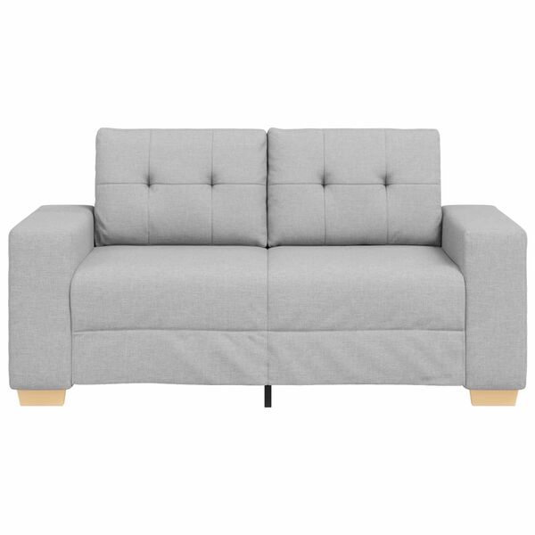 vidaXL Sofa Cloud Grey 62.99 x 30.31 x 32.28 in Fabric