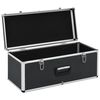 vidaXL Storage Cases 2 pcs Black Aluminium