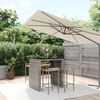 vidaXL Patio Bar Set Grey, Black