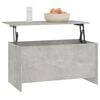 vidaXL Coffee Table Concrete Grey Engineered Wood Medium