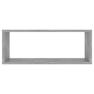 vidaXL Wall Cube Shelves 6 pcs Concrete Gray 23.6"x5.9"x9.1" Engineered Wood