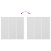 vidaXL Shower Bath Screen Wall 46.1 x 47.2" 3 Panels Foldable