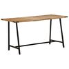 vidaXL Dining Table 55.1"x27.6"x29.5" Solid Wood Mango