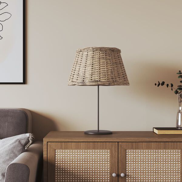 vidaXL Lamp Shade Brown &Oslash;19.7"x11.8" Wicker