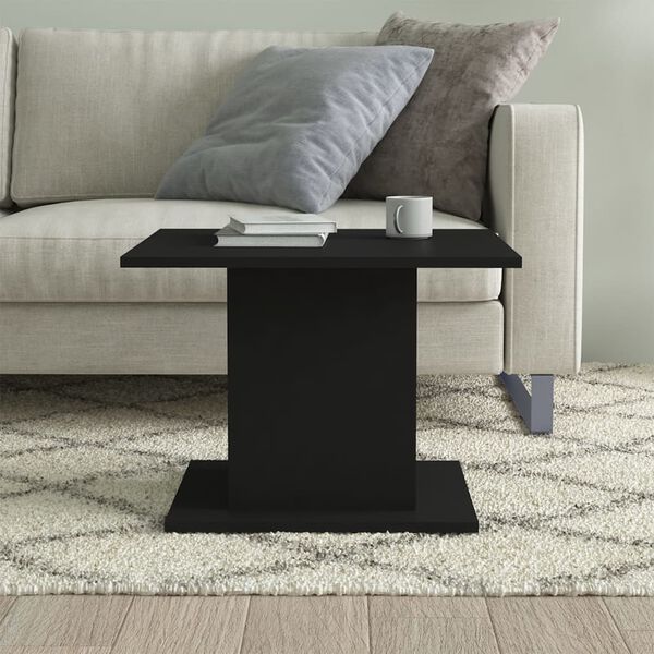 vidaXL Coffee Table Black Engineered wood Medium Coffee Table