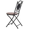 vidaXL Garden Chair Set of 2 Brown, Black, Cream