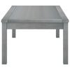 vidaXL Garden Coffee Table Grey Solid acacia wood 39.4x19.7x13.0 in