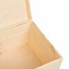 vidaXL Wooden Box Natural wood Solid pine wood Large Wooden Box