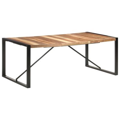 vidaXL Dining Table 78.7"x39.4"x29.5" Solid Wood with Sheesham Finish