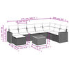 vidaXL Garden Sofa Set Mix beige and light grey