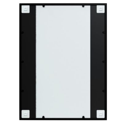 vidaXL Wall Mirror Black 31.5"x23.6" Metal
