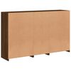 vidaXL Sideboard Brown Oak Engineered wood, Glass Large Sideboard