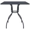 vidaXL Garden Table Anthracite Steel (e-coated and powder-coated) 31.5 in