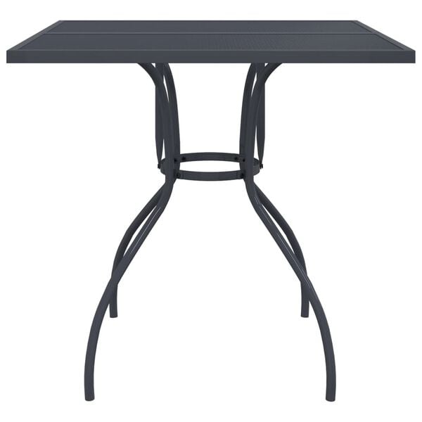 vidaXL Garden Table Anthracite Steel (e-coated and powder-coated) 31.5 in