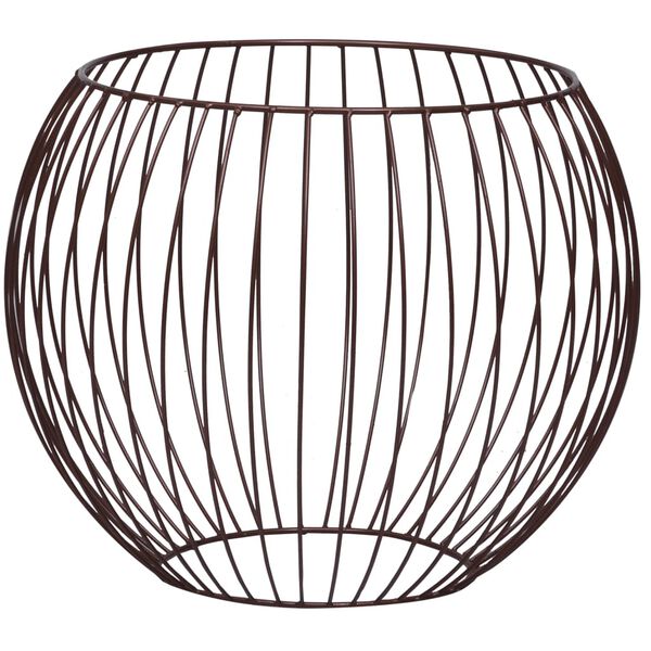 vidaXL Coffee Table Gold, White Metal, MDF Compact Storage Round