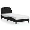 vidaXL Bed Frame "Viana" with LED without Mattress Black 35.4"x74.8"