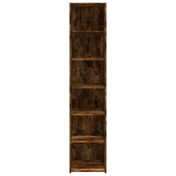 vidaXL Highboard Smoked Oak Engineered Wood Tall Highboard Rectangular