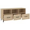 vidaXL TV Cabinet Sonoma Oak Engineered wood, Iron Medium TV Cabinet
