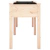 vidaXL Planter Natural wood color Solid Fir Wood, Non-woven Fabric