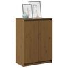 vidaXL Sideboard Honey brown Solid pine wood Medium Sideboard