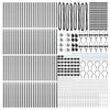 vidaXL Fence Post Other 52 pcs Grey 1.26 x 1.26 x 55.12 in Steel