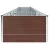 vidaXL Raised Bed Brown Galvanized steel Large Raised Bed Rectangular