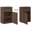 vidaXL Storage Cabinet Brown Oak Engineered Wood