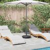 vidaXL Parasol Base Black Ø38-48 mm Polyethylene, concrete, and iron