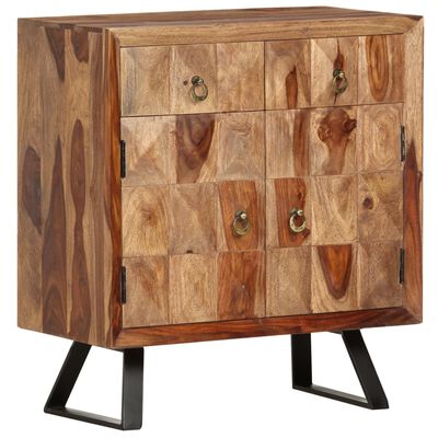 vidaXL Side Cabinet 27.6"x13.8"x29.5" Solid Sheesham Wood