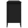 vidaXL Bathroom Sink Cabinet Black 35.8x13.8x23.6" Engineered Wood