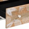 vidaXL Sideboard Set of 3 Natural Mango Wood with White