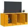 vidaXL TV Cabinet Mustard Yellow Cold-rolled steel Medium TV Cabinet