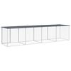 vidaXL Large Anthracite Chicken Cage Galvanized Steel Durable Animal House