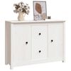 vidaXL Sideboard White Solid Pine Wood Medium Sideboard Rectangular