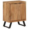 vidaXL Sideboard Natural wood Solid acacia wood with a natural finish, iron