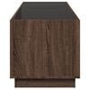 vidaXL Coffee Table Brown Oak Engineered wood, Glass Large Coffee Table