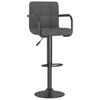 vidaXL Bar Stool Set of 2 Dark Gray