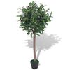 vidaXL Fake Plant Green and red Plastic leaves and fruits 47.2 in