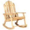 vidaXL Garden Rocking Chair Woodgrain Solid Mango Wood Standard