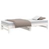 vidaXL Day Bed White Solid pine wood 2x Expandable Day Bed