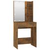 vidaXL Dressing Table Set With Led Smoked oak Engineered wood, acrylic